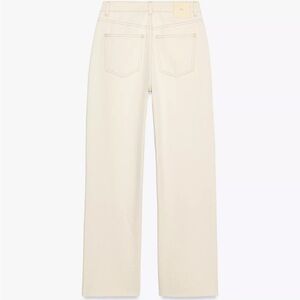 Zara Women's Straight Leg Cream Jeans